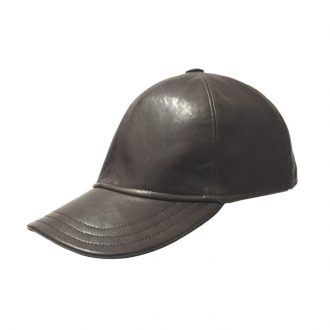Baseball leather hat by Antica Cappelleria Troncarelli