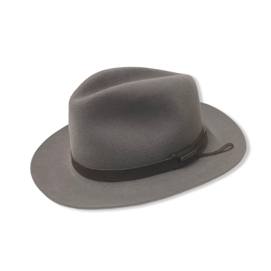 Cappello Fedora fur felt cinturino pelle by Stetson