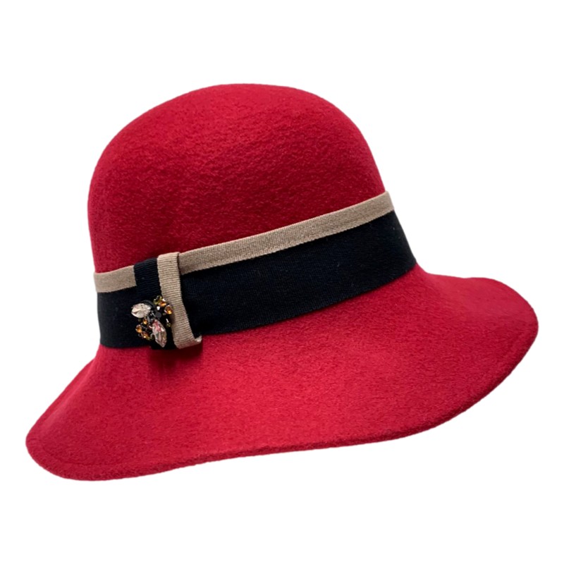 Cappello cloche in lana by Gingi – Antica Cappelleria Troncarelli