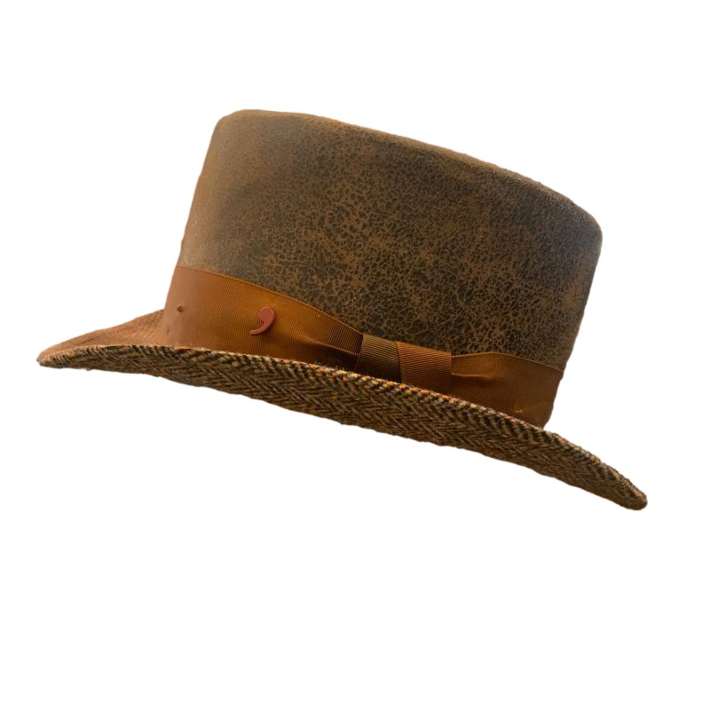 Cappello A Bombetta RZL - Lana Feltro Vintage - Taglia M 56-58cm - Unisex Uomo E Donna - Stile Britannico - Foto 2