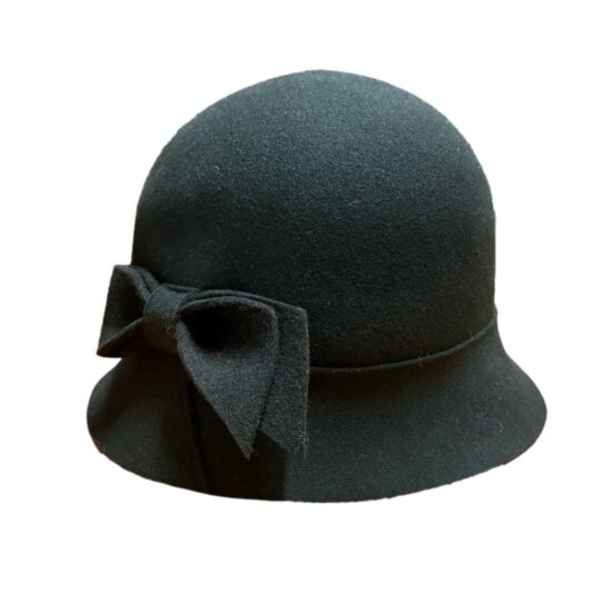 Cappelli Troncarelli Roma – Cappello Cloche Lana by Seeberger-lat.nero