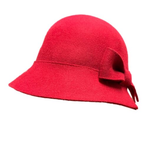 Cappelli Troncarelli Roma – Cappello Cloche Lana by Seeberger-lat.rosso