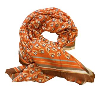 Cappelli Troncarelli Roma - Sciarpa Modal fantasia by Altea-arancio
