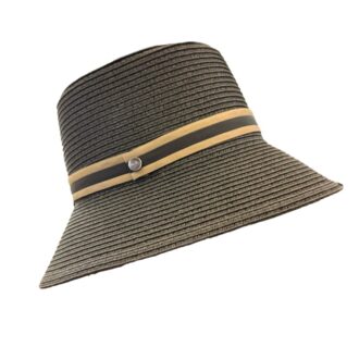 Cappelli Troncarelli Roma - Cappello Beatrice Treccia-carta by Borsalino-laterale