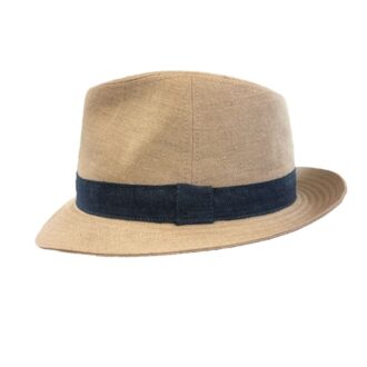 Cappelli Troncarelli Roma - Cappello Trilby Lino by Troncarelli-laterale