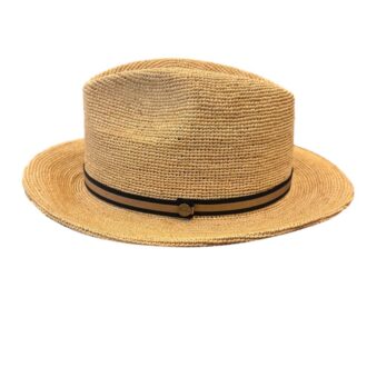 Cappelli Troncarelli Roma - Cappello Argentina Raffia Crochet tesa media by Borsalino-laterale