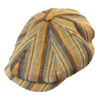 Cappelli Troncarelli Roma - Coppola Hatteras Linen Stripe by Stetson-frontale