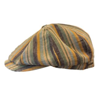 Cappelli Troncarelli Roma - Coppola Hatteras Linen Stripe by Stetson-laterale