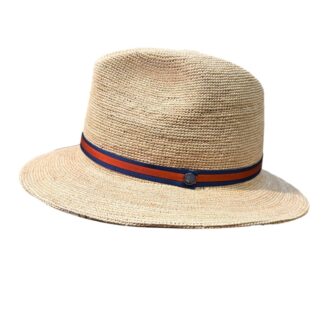 Cappelli Troncarelli Roma - Cappello Raffia Crochet Argentina by Borsalino-rosso