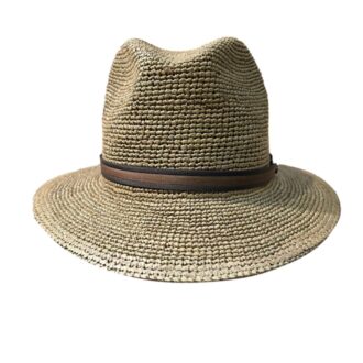 Cappelli Troncarelli Roma - Cappello Raffia Crochet Argentina by Borsalino.2-frontale