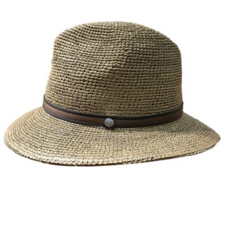 Cappelli Troncarelli Roma - Cappello Raffia Crochet Argentina by Borsalino.2-laterale