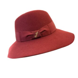 Cappelli Troncarelli - Cappello Claudette by Borsalino-bordeaux