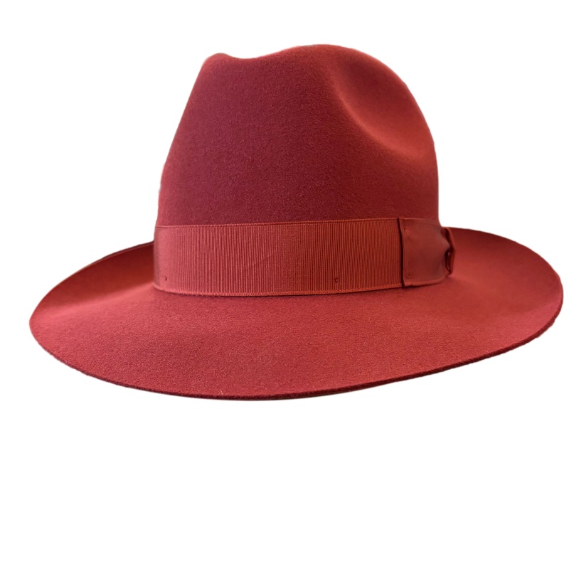 Cappelli Troncarelli - Cappello Marengo Tesa Media by Borsalino-rosso