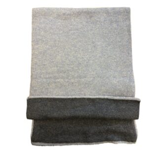Cappelli Troncarelli - Sciarpa Scaldacollo Bicolore in Cashmere by Troncarelli-blu
