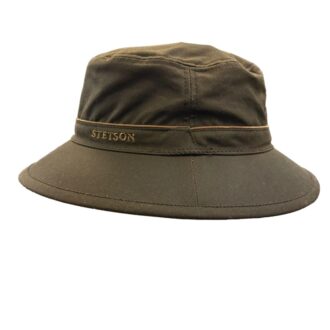 Cappelli Troncarelli - Cappello BUCKET WAXED COTTON by Stetson-laterale
